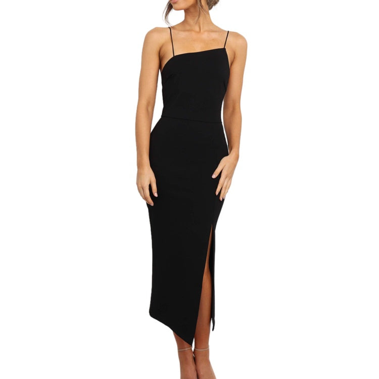 Trägerkleid mit schmalem Schnitt