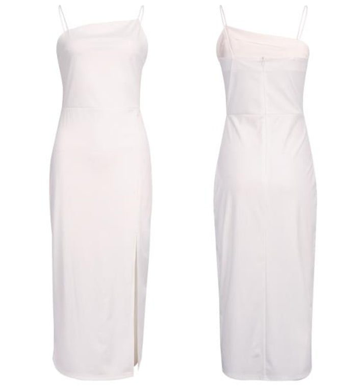 Vestido de tirantes con corte fino