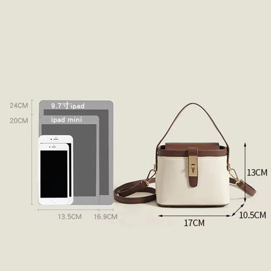 2024 Beliebte neue trendige hochwertige Box Crossbody Umhängetasche Leder Damenhandtaschen Neue Messenger Handtasche