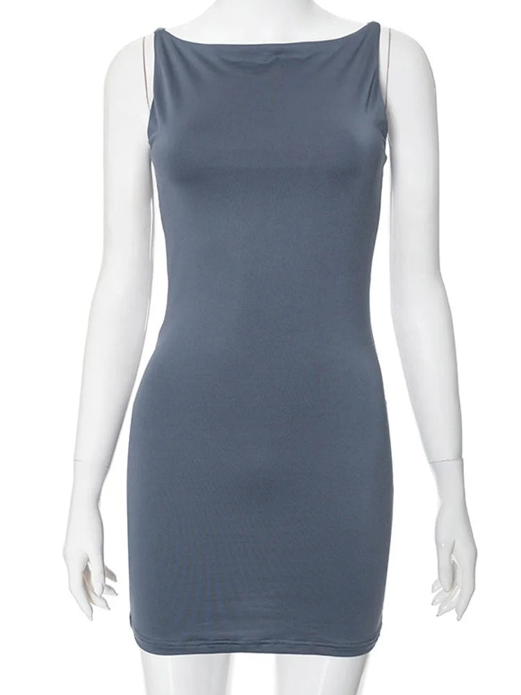 Summer Casual Fashion Mini Sleeveless Wrap Y2K Basic Vest Dress Oufits Sexy Elegant Women Club Party Evening Dress 2025